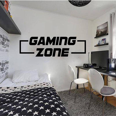 New GamingCarved Gaming Zone Pattern Wall Sticker