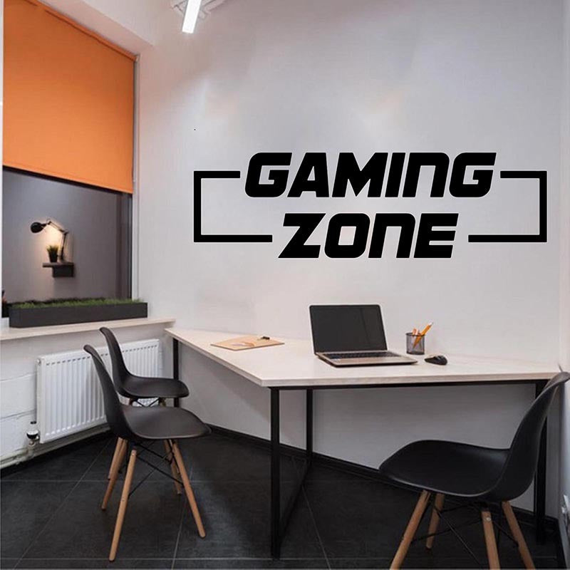 New GamingCarved Gaming Zone Pattern Wall Sticker