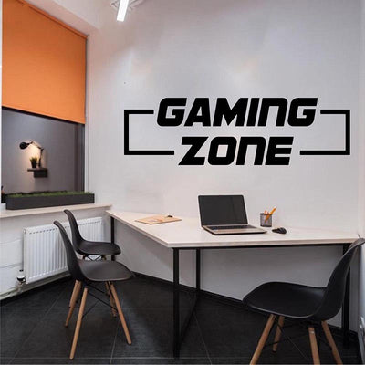 New GamingCarved Gaming Zone Pattern Wall Sticker